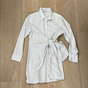 Abercrombie Long-Sleeve Wrap Shirt Dress